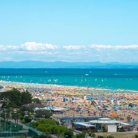 With Huge Swimming Pool And Solarium Bibione